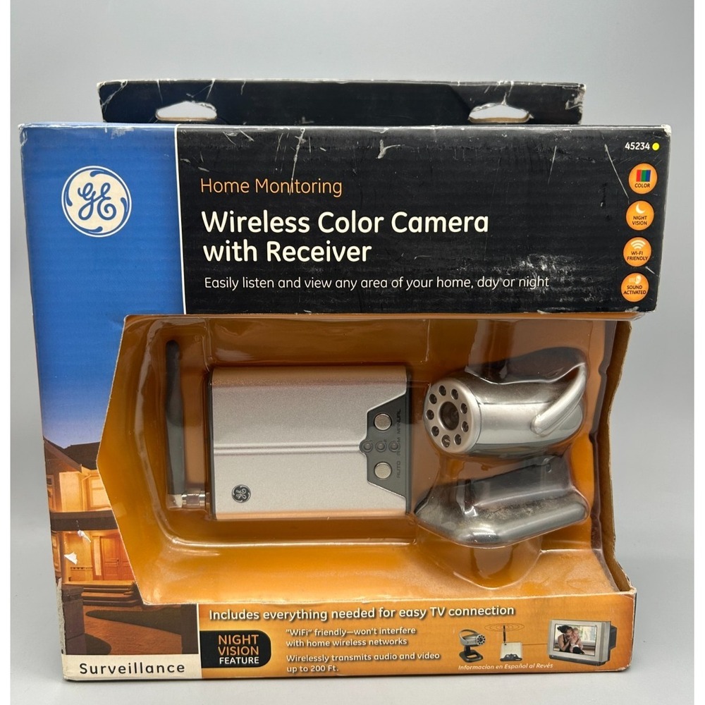 GE Home Monitoring Wireless Color Camera with Receiver 45234